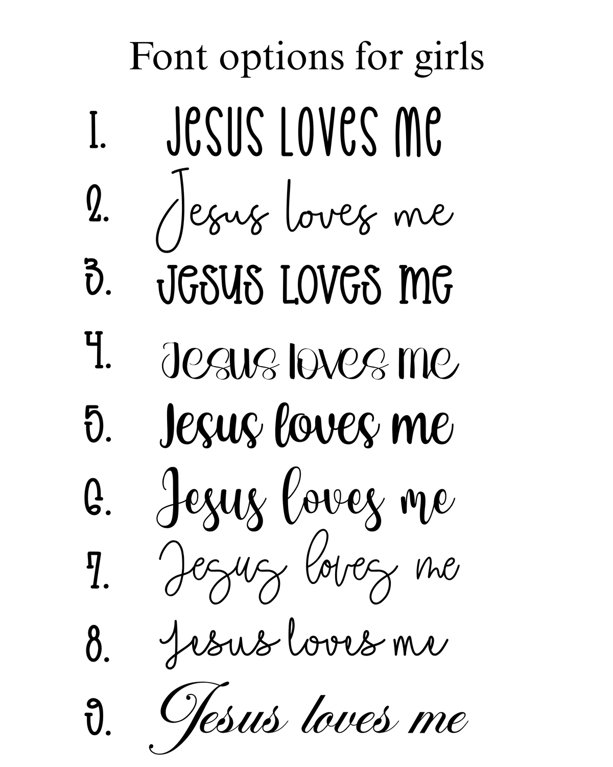 Jesus Loves Me - Girls (Kids)