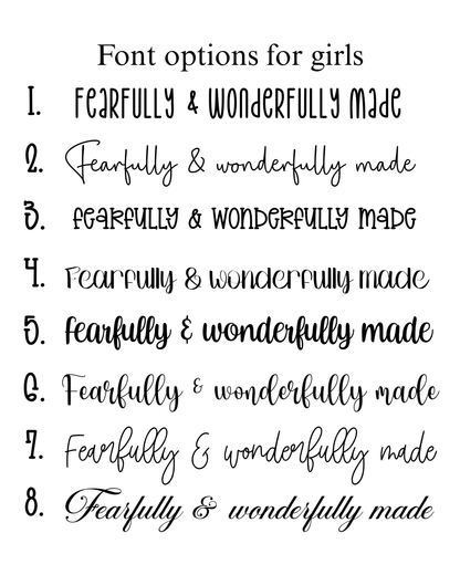 Fearfully & Wonderfully Made - Girls (Kids)