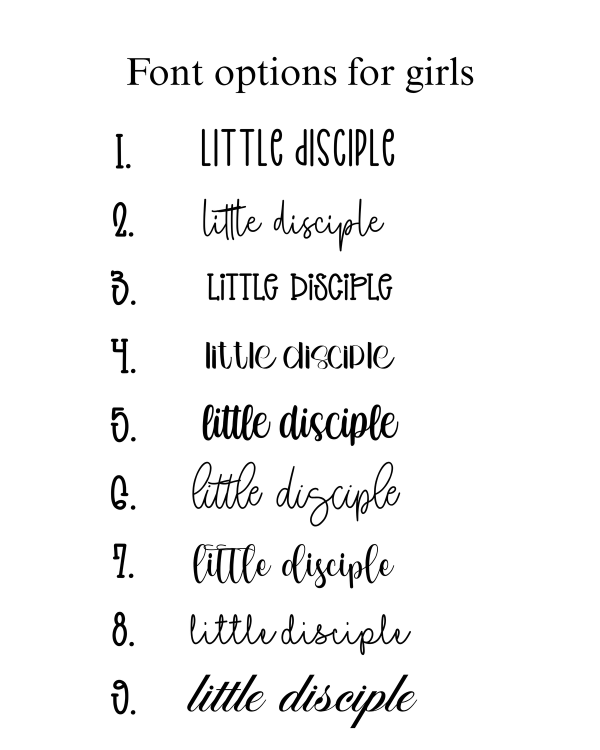 Little Disciple - Girls (Kids)
